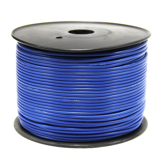 Fil électrique simple Fil 1 brin 14 GA bleu 500' SMARTOW chez Voiturettes Experts