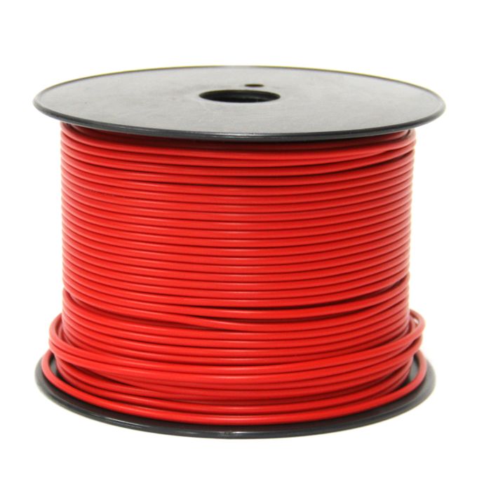 Fil électrique simple Fil 1 brin 16 GA rouge 500' SMARTOW chez Voiturettes Experts