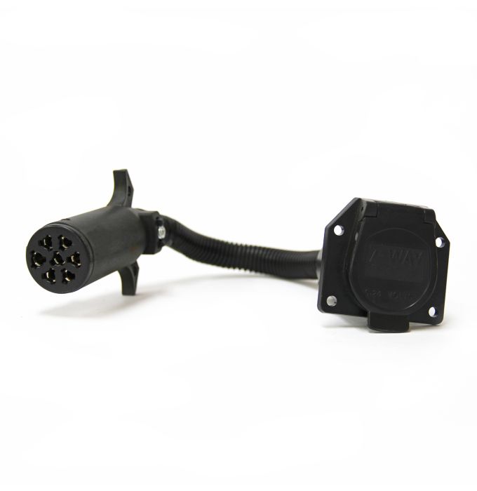 Adaptateur Adaptateur 7 brins ronds (auto) à 7 brins plats (remorque) SMART chez Voiturettes Experts