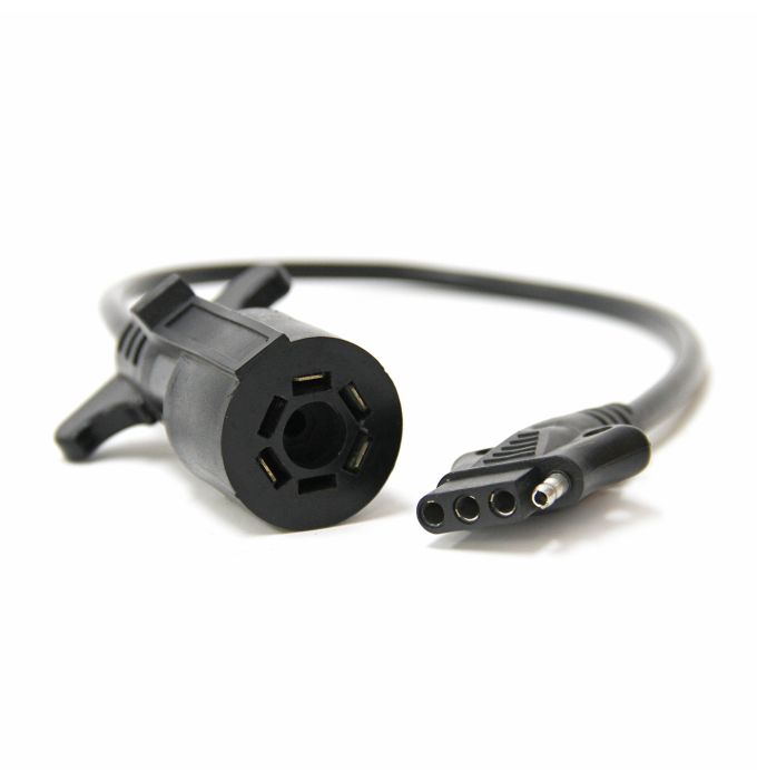 Adaptateur Adaptateur 7 brins (auto) à 4 brins plats (remorque) HD 2' SMART chez Voiturettes Experts