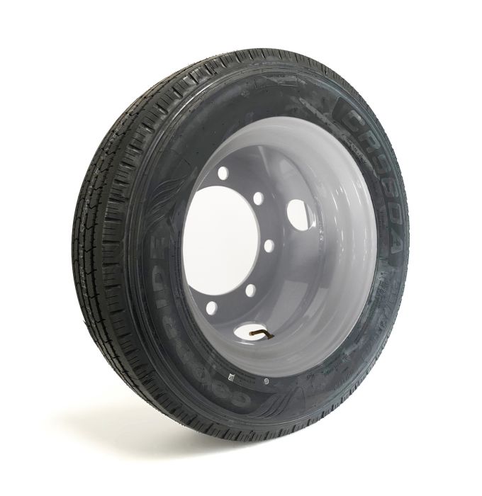 Remorque Pneu Radial 215/75R175 16 plis 4805 lbs Goodride et jante 17 1/2 chez Voiturettes Experts