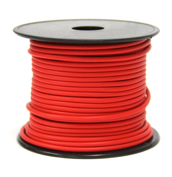 Fil électrique simple Fil 1 brin 16 GA rouge 100' SMARTOW chez Voiturettes Experts