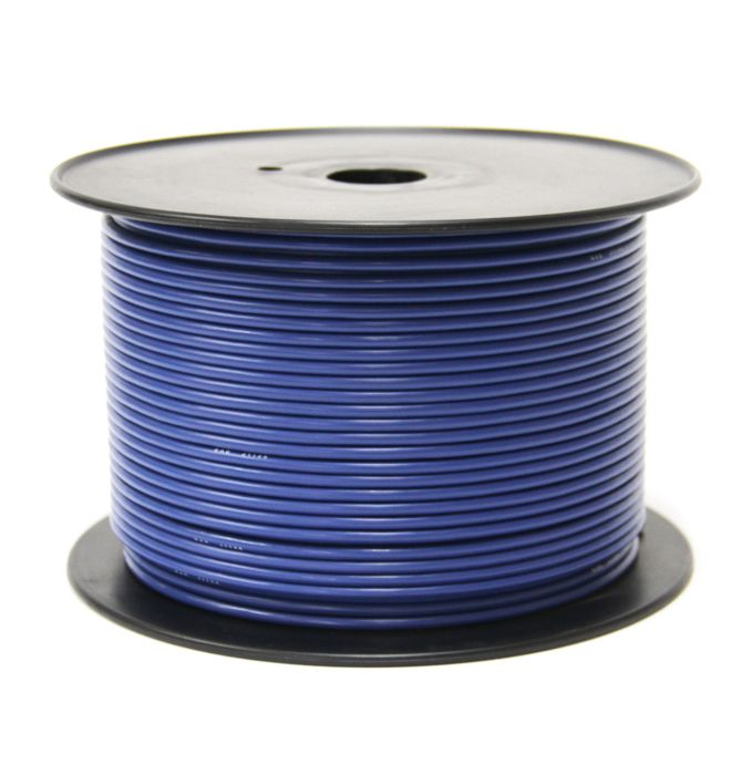 Fil électrique simple Fil 1 brin 12 GA bleu 500' SMARTOW chez Voiturettes Experts