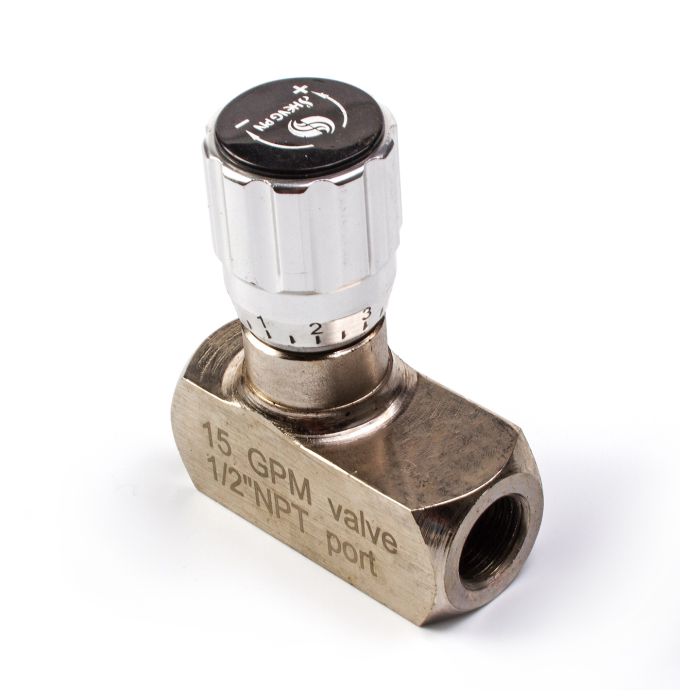 Treuil hydraulique Valve de débit hydraulique ajustable 15 GPM chez Voiturettes Experts