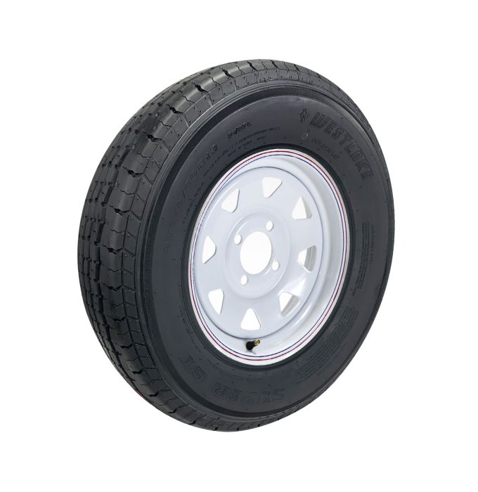 Remorque Pneu Radial 175/80R13 6 plis 1360 lbs Westlake et jante 13