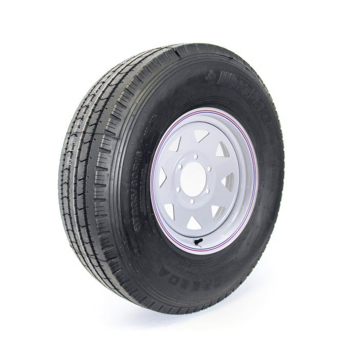 Remorque Pneu radial 235/85R16 14 plis 3300 lbs Westlake et jante 16