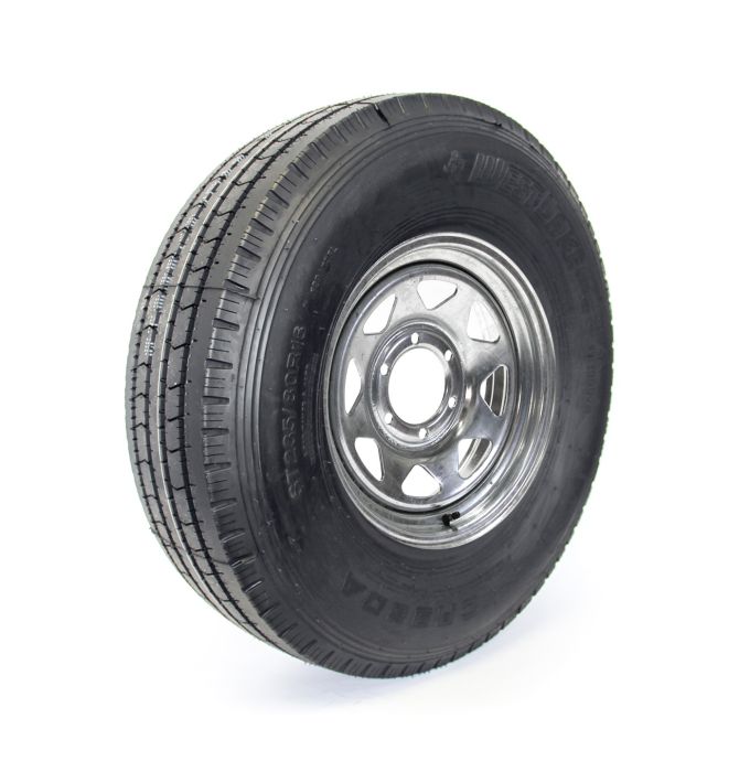 Remorque Pneu radial 235/85R16 14 plis 3300 lbs Westlake et jante 16